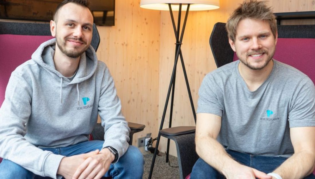 Mathias Maier and Lukas Krainz , the founders of Vereinsplaner (from left to right.) – Credits Julia Flath